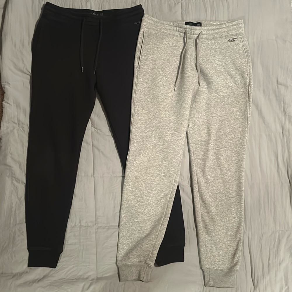 Hollister Men’s Fleece Joggers Sweatpants - 2 pairs